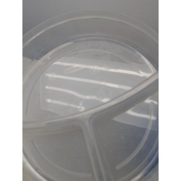 Rubbermaid #14 Servin Saver 556 B Divided Food Storage Container Blue EZ Lid - Picture 7 of 10